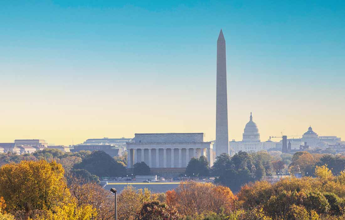 Washington D.C. skyline during the day.