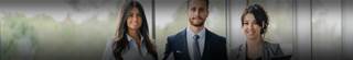 Three business professionals who are cybersecurity data privacy and protection experts.