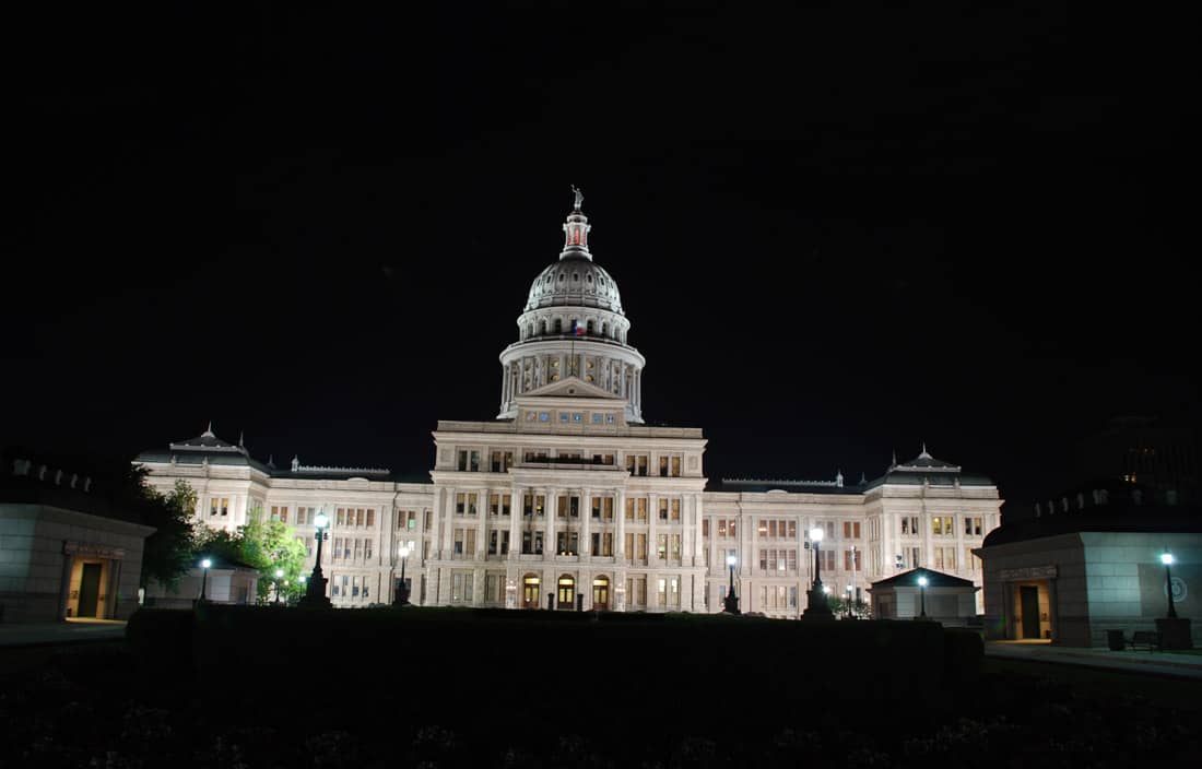 White House at night.