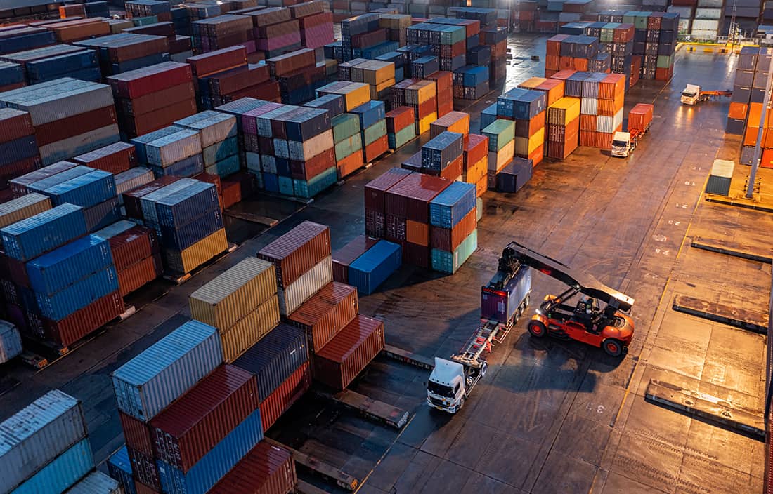 Shipping warehouse.