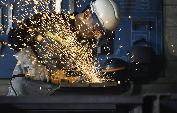 Manufacturer working in a factory.
