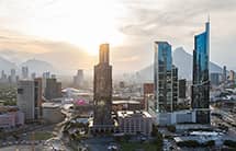 Monterrey, Mexico at sunrise.