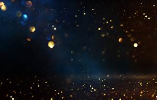Confetti against a black background.
