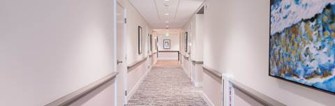 Clark-Lindsey Village repositioned Urbana, Illinois, campus hallway