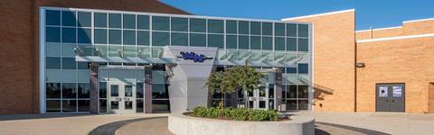 Woodhaven Brownstown Schools HS Exterior, school building construction for 2021 Bond Program