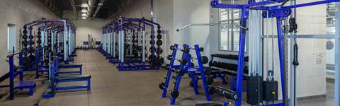 Woodhaven Brownstown Schools HS weight room, school building construction for 2021 Bond Program